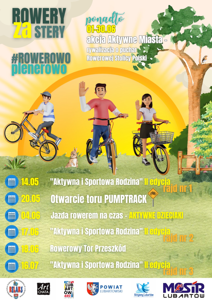 Aktywna i sportowa rodzina – Rowerowo plenerowo rajd nr 2 – Dom Nasutów – Europejski Piknik Rowerowy 